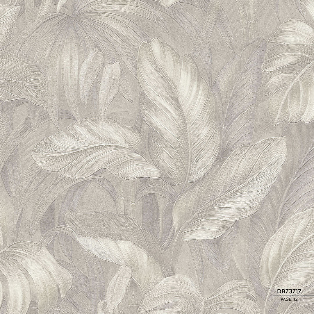 Papel Tapiz Tropical Texturizado en Tonos Arena – Colección Voyage por Debora Benvenuti