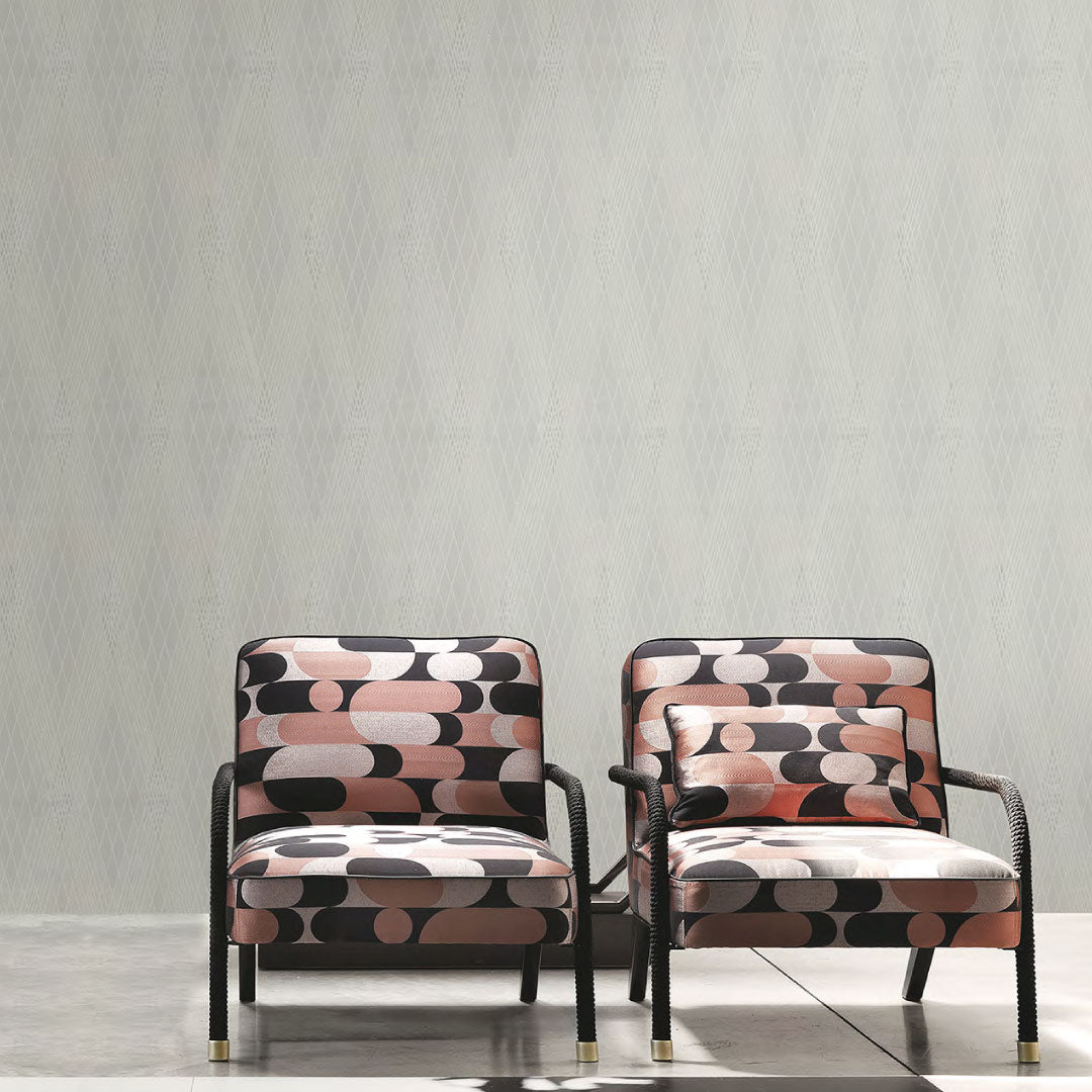 Papel Tapiz Beige Moderno para Sala – Diseño Geométrico Elegante y Luminoso