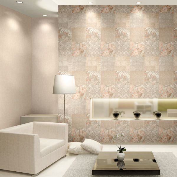 Papel tapiz para interiores Ornamental Vintage Tonos Suaves Decoración Elegante 41216