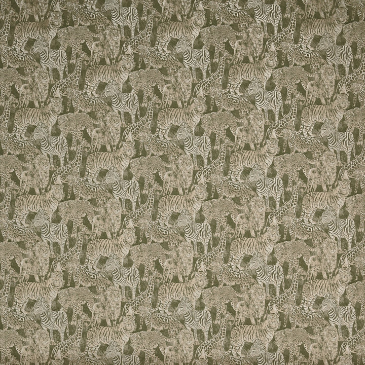 Tela collage animal para cortinas y tapicería – Zambezi