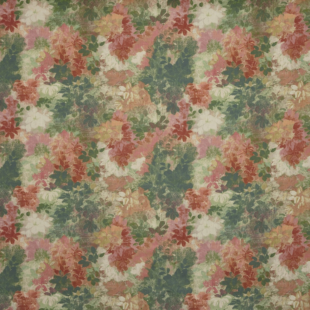 Tela floral pictórico para cortinas – Claude