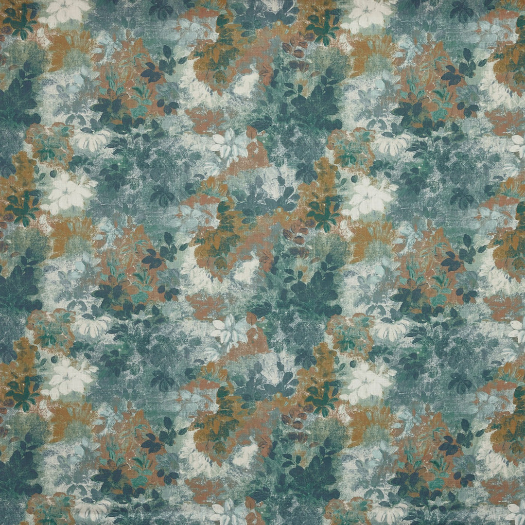 Tela floral pictórico para cortinas – Claude