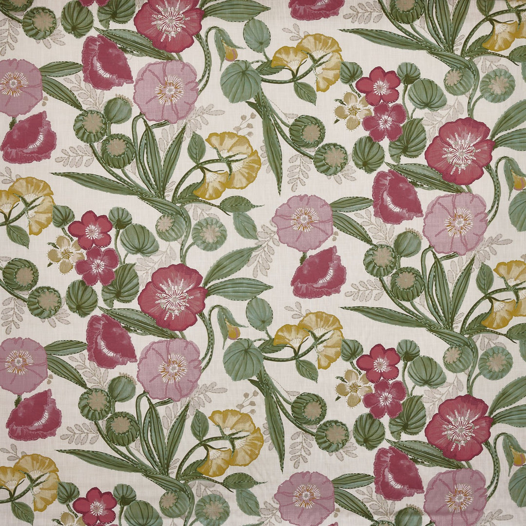 Tela floral Jacobean para cortinas – Lucienne