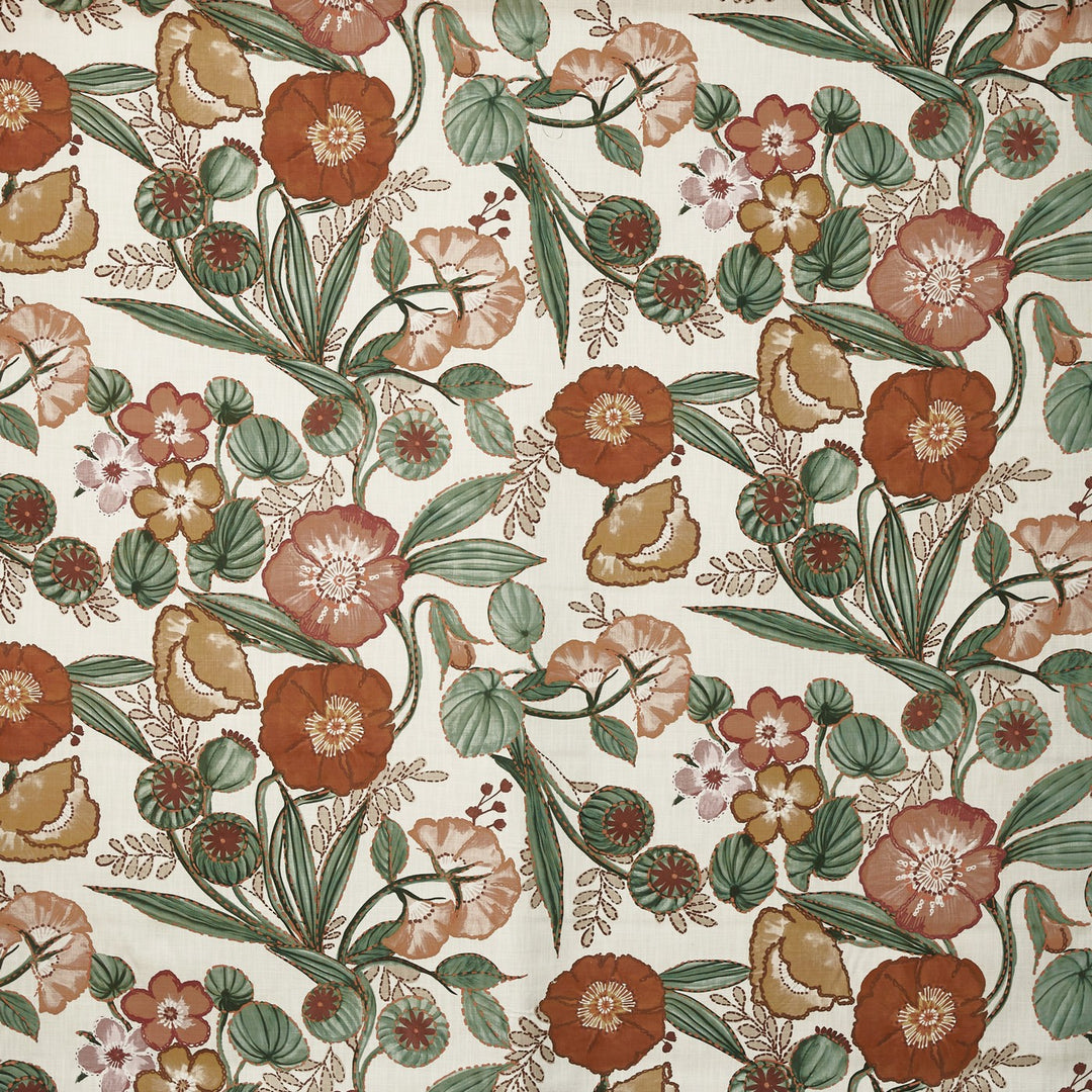 Tela floral Jacobean para cortinas – Lucienne