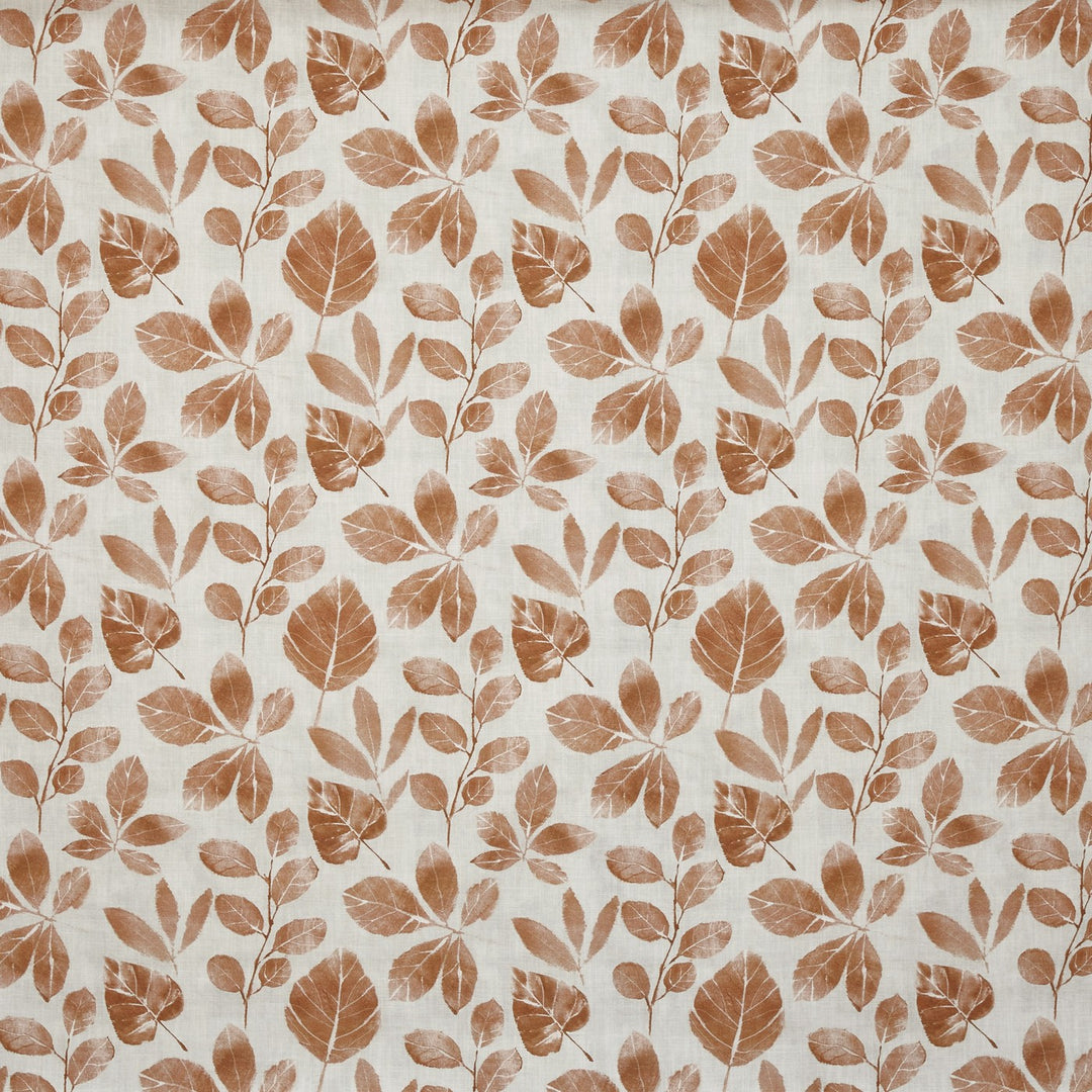 Tela estampado tonal de hojas para cortinas – Whimsical