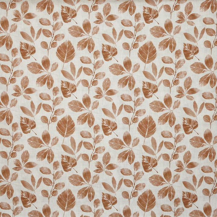 Tela estampado tonal de hojas para cortinas – Whimsical