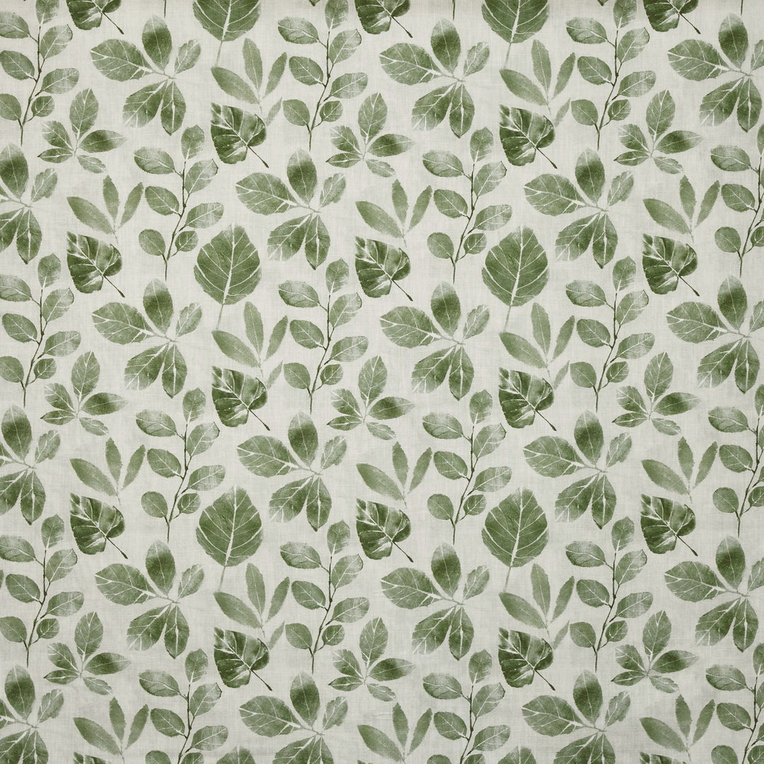 Tela estampado tonal de hojas para cortinas – Whimsical