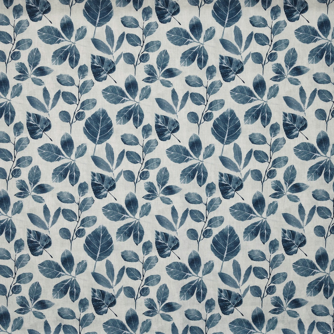 Tela estampado tonal de hojas para cortinas – Whimsical
