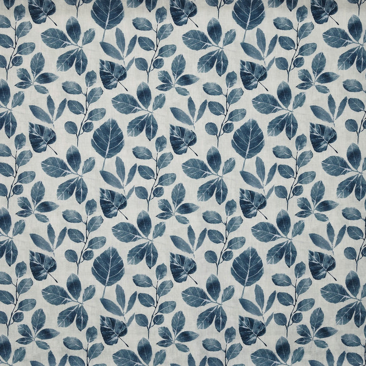 Tela estampado tonal de hojas para cortinas – Whimsical