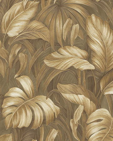 Swatch papel tapiz DB73714 Hojas de Palma Doradas