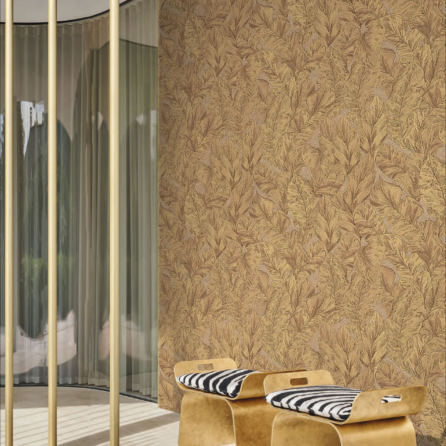 Papel tapiz para pared con diseño natural en tonos arena – RC21079