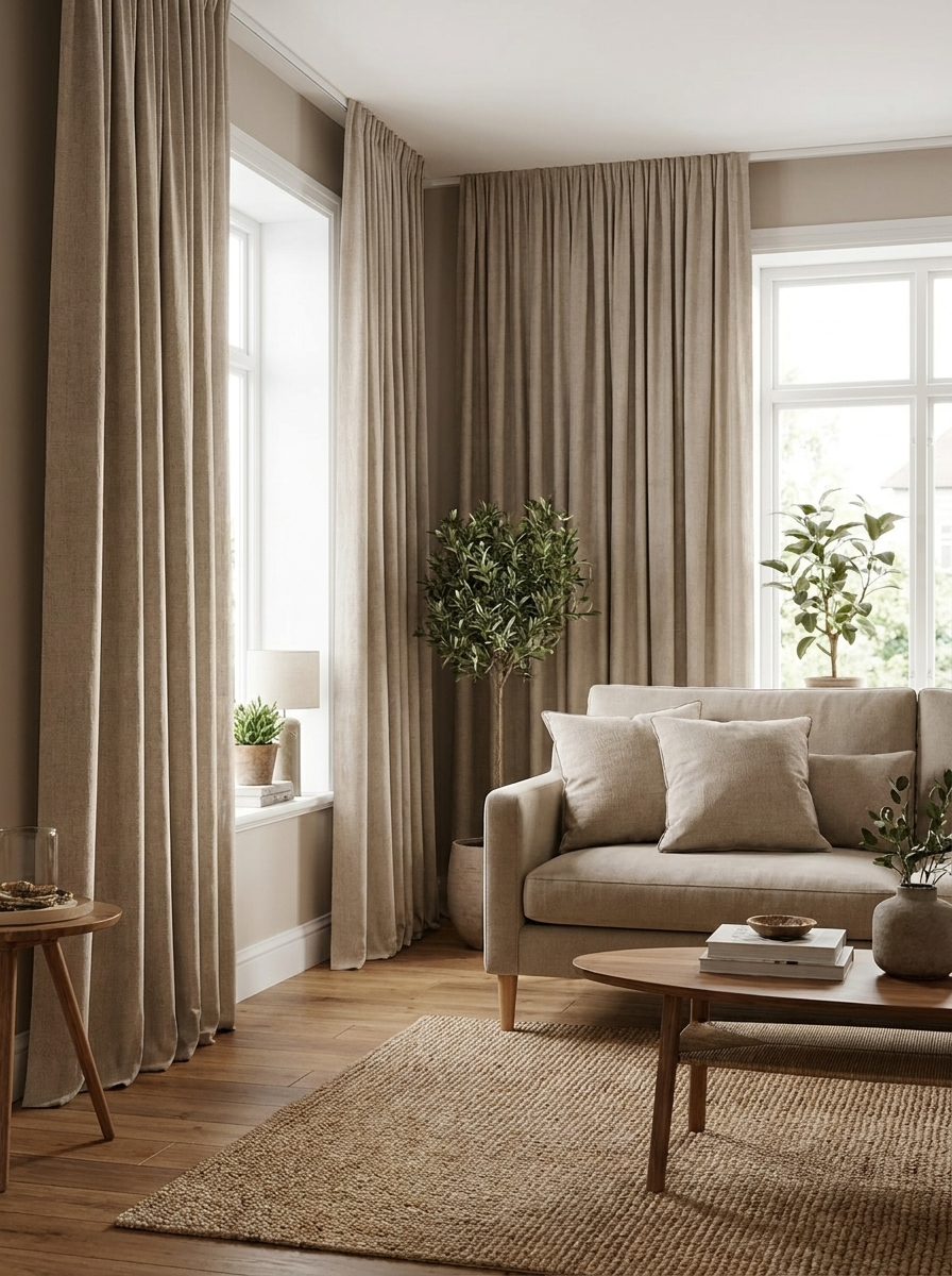 Capri Latte - cortinas en ambiente