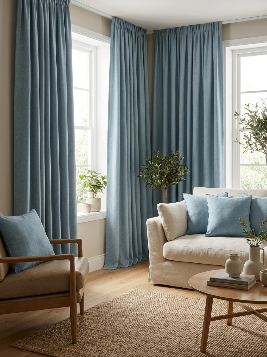 Iceland Slate - cortinas en ambiente