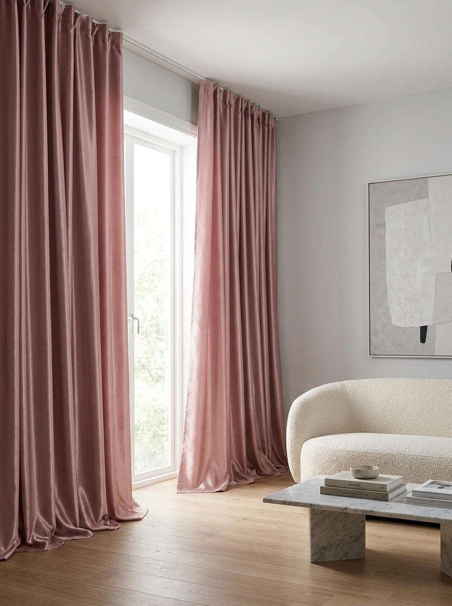 Raffles Rose - cortinas en ambiente