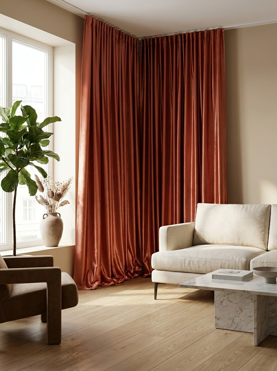 Raffles Spice - cortinas en ambiente