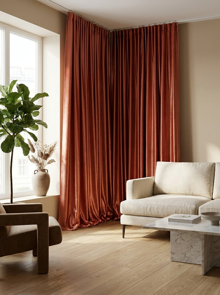Raffles Spice - cortinas en ambiente