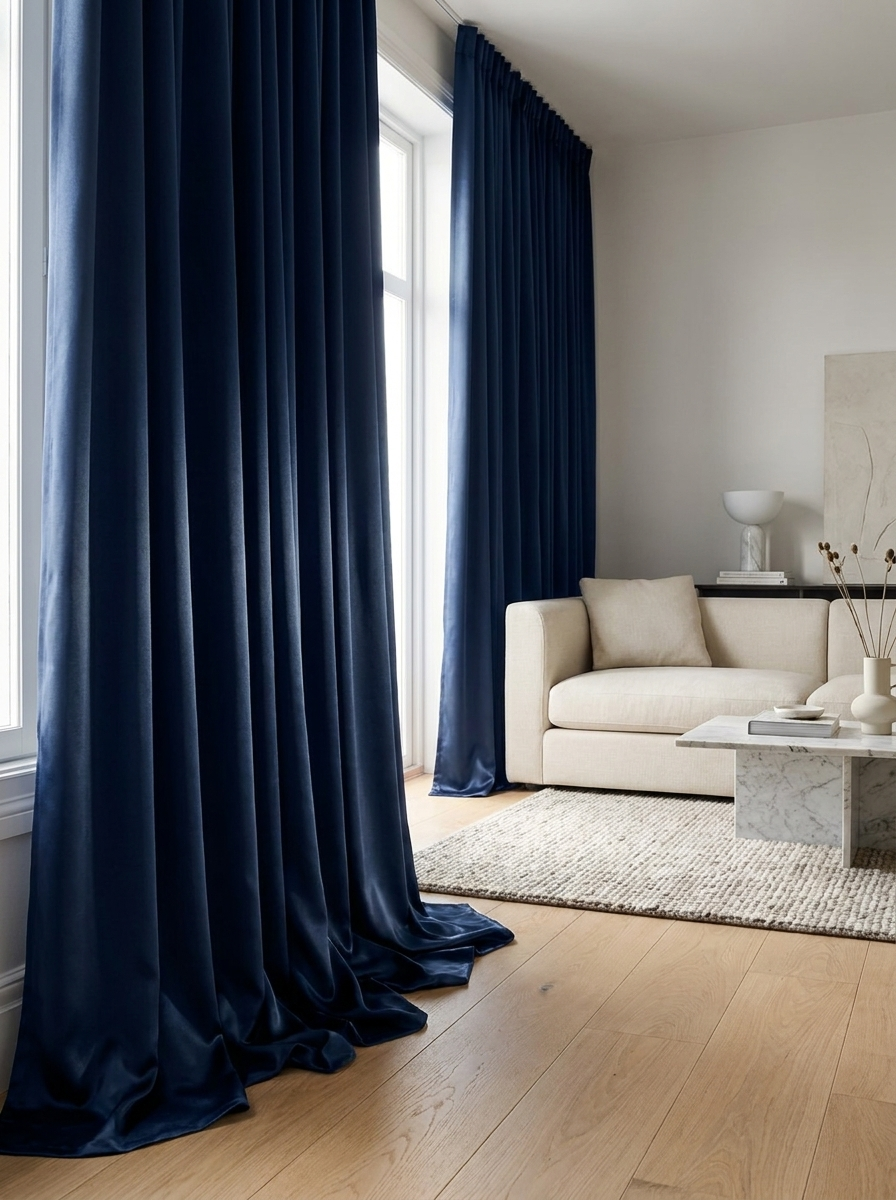 Raffles Ink - cortinas en ambiente
