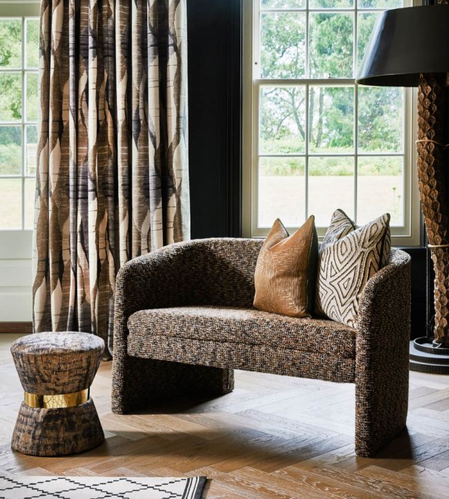 Tela decorativa texturizada con efecto fluffy – Neema Raven