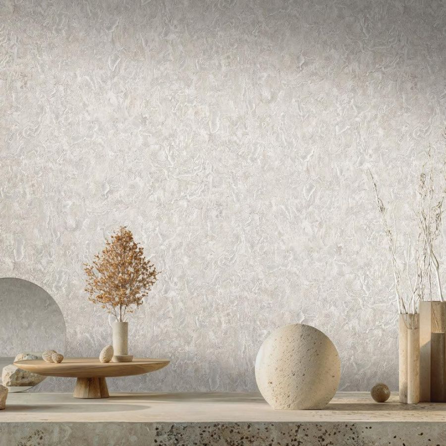 Liso Texturado Azul Gris VOYAGE DB73759 en pared