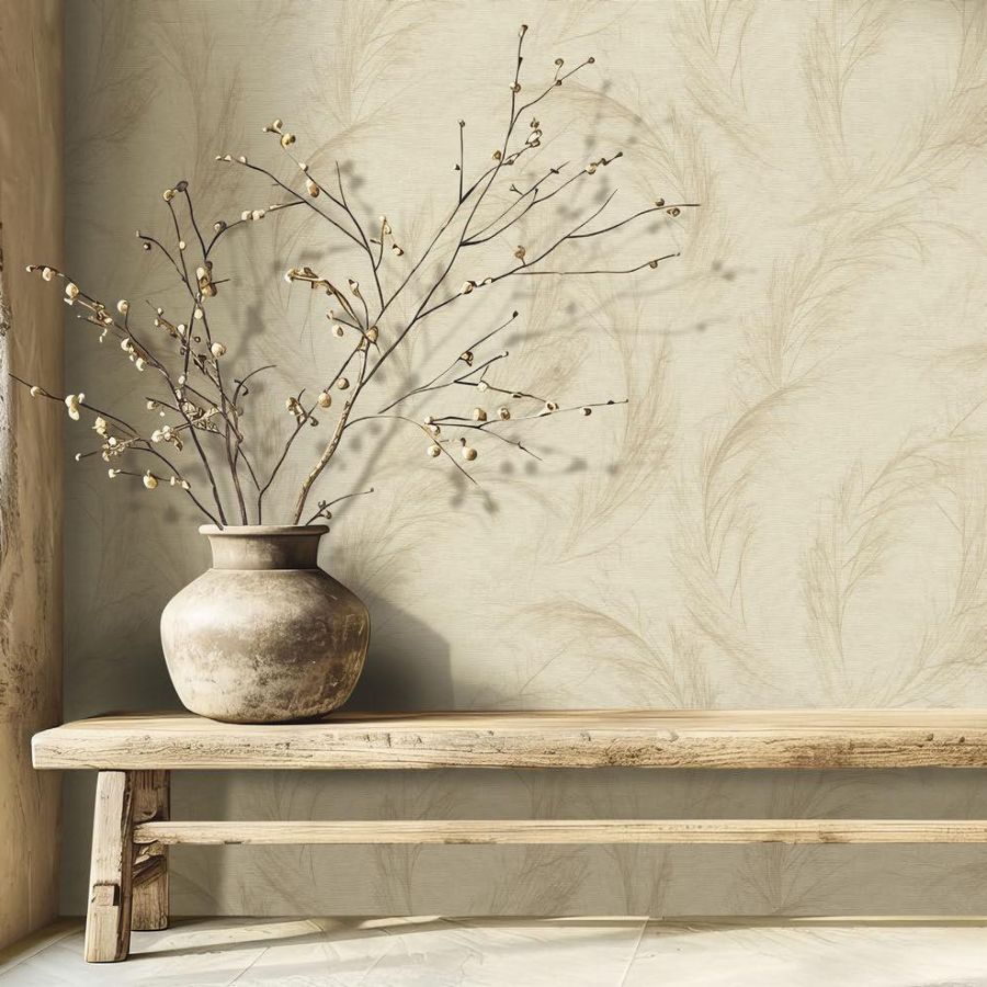 Plumas Marfil VOYAGE DB73755 en pared